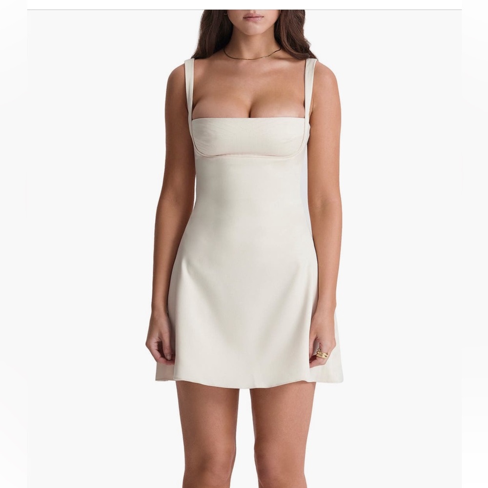 House of CB white/pearl mini dress